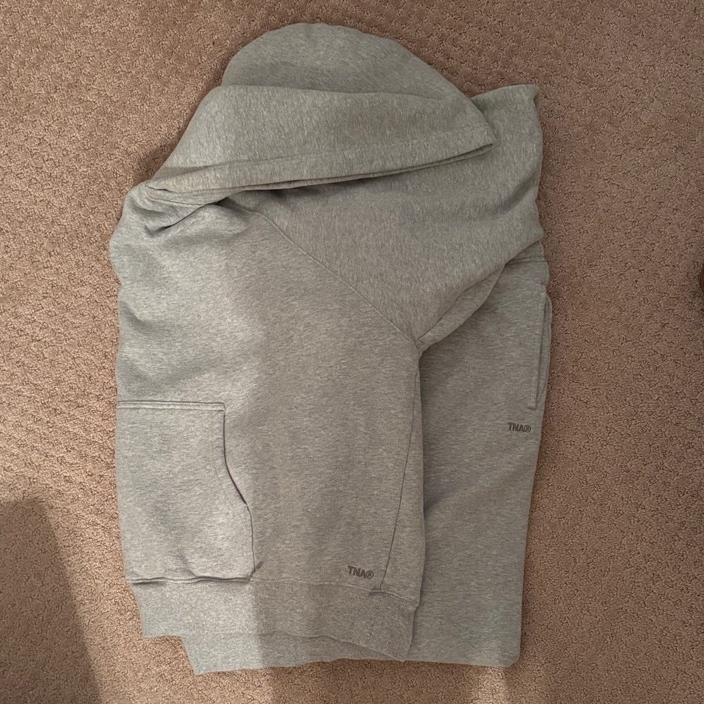 TNA Heather Gray Hoodie and Joggers